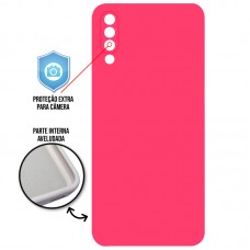 Capa para Samsung Galaxy A30s/A50 e A50s - Case Silicone Cover Protector Pink
